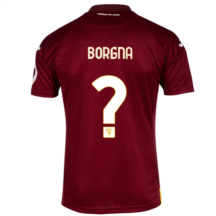 Danxen Niño Camiseta Federico Borgna #0 Rojo Oscuro 1ª Equipación 2023/24 La Camisa