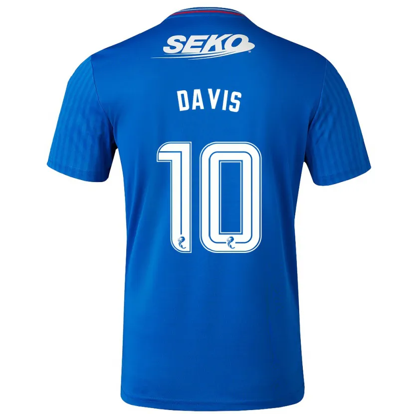 Danxen Niño Camiseta Steven Davis #10 Azul 1ª Equipación 2023/24 La Camisa