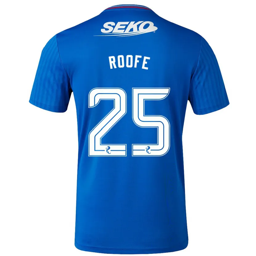 Danxen Niño Camiseta Kemar Roofe #25 Azul 1ª Equipación 2023/24 La Camisa