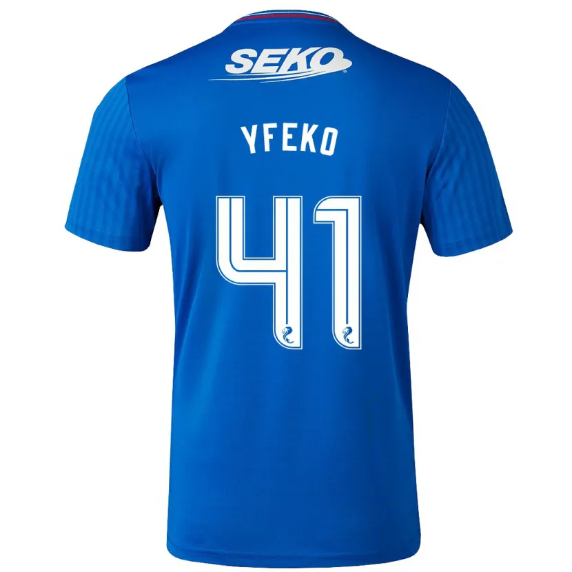 Danxen Niño Camiseta Johnly Yfeko #41 Azul 1ª Equipación 2023/24 La Camisa