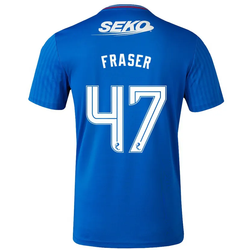 Danxen Niño Camiseta Robbie Fraser #47 Azul 1ª Equipación 2023/24 La Camisa