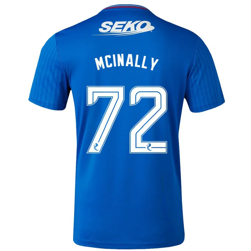 Danxen Niño Camiseta Darren Mcinally #72 Azul 1ª Equipación 2023/24 La Camisa