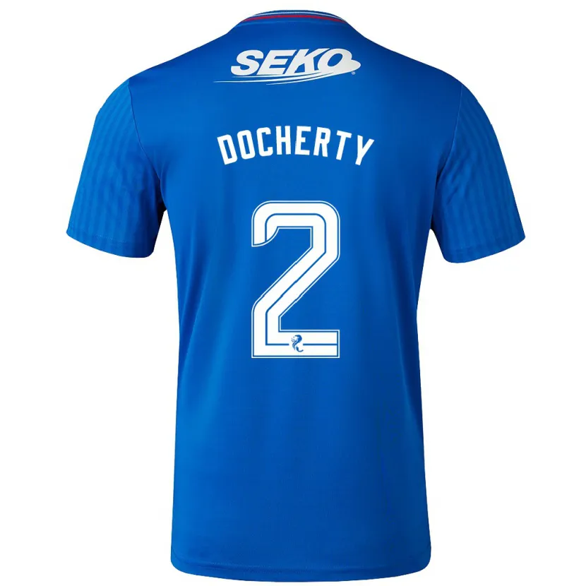 Danxen Niño Camiseta Nicola Docherty #2 Azul 1ª Equipación 2023/24 La Camisa