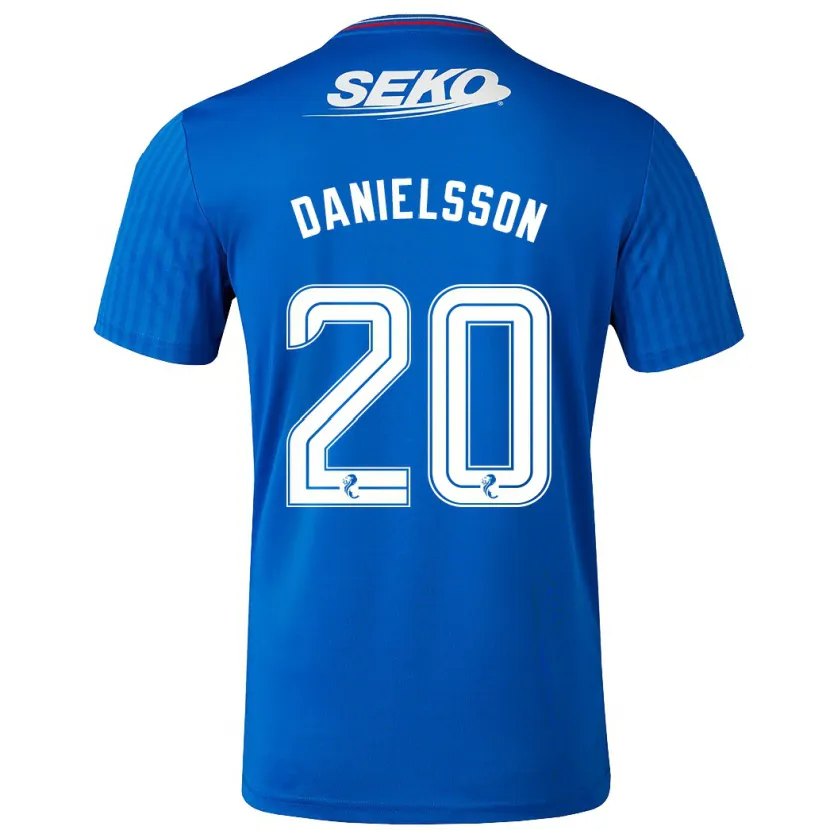 Danxen Niño Camiseta Jenny Julia Danielsson #20 Azul 1ª Equipación 2023/24 La Camisa