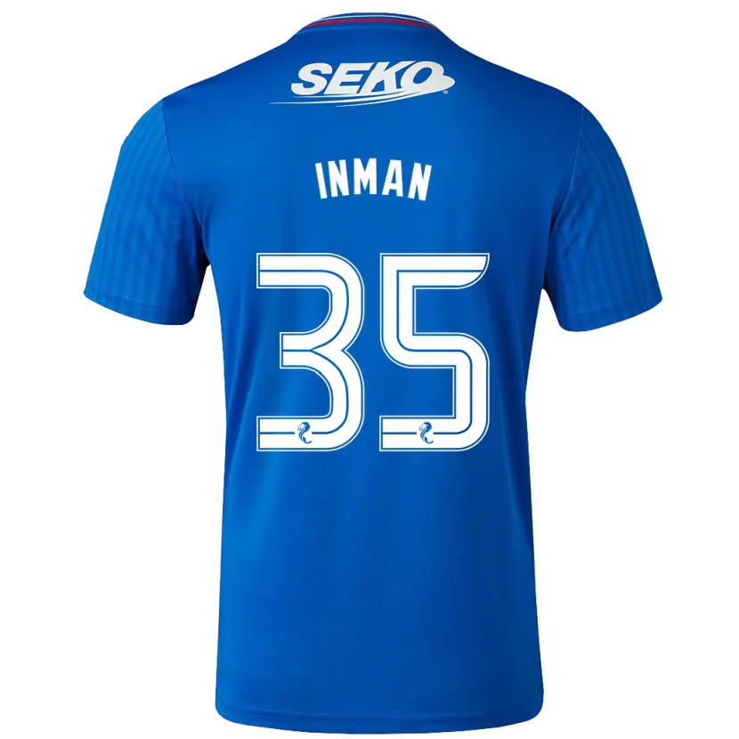 Danxen Niño Camiseta Lucy Inman #35 Azul 1ª Equipación 2023/24 La Camisa