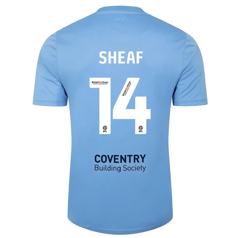 Danxen Niño Camiseta Ben Sheaf #14 Cielo Azul 1ª Equipación 2023/24 La Camisa