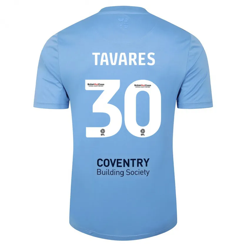 Danxen Niño Camiseta Fábio Tavares #30 Cielo Azul 1ª Equipación 2023/24 La Camisa