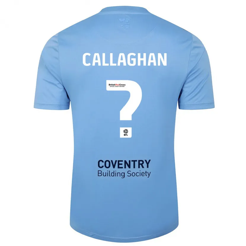 Danxen Niño Camiseta Charlie Callaghan #0 Cielo Azul 1ª Equipación 2023/24 La Camisa