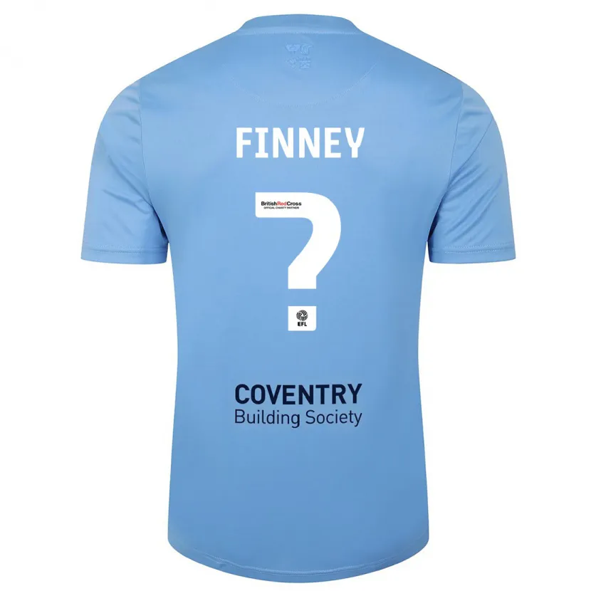 Danxen Niño Camiseta Charlie Finney #0 Cielo Azul 1ª Equipación 2023/24 La Camisa