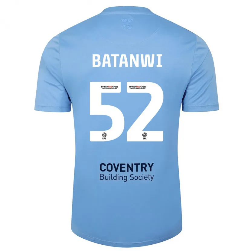 Danxen Niño Camiseta Tristen Batanwi #52 Cielo Azul 1ª Equipación 2023/24 La Camisa