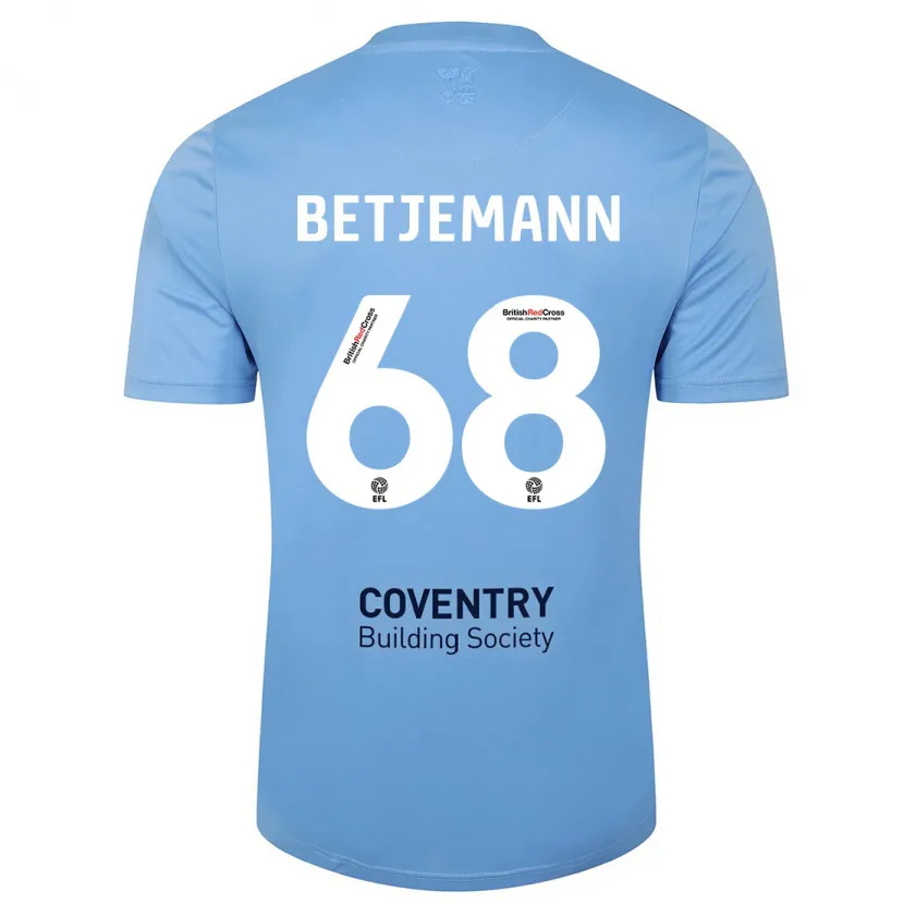 Danxen Niño Camiseta Elliot Betjemann #68 Cielo Azul 1ª Equipación 2023/24 La Camisa