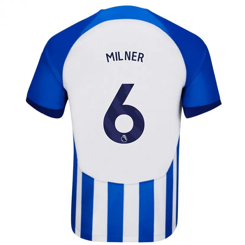 Danxen Niño Camiseta James Milner #6 Azul 1ª Equipación 2023/24 La Camisa