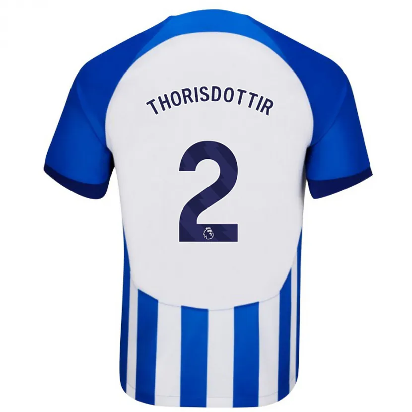 Danxen Niño Camiseta Maria Thorisdottir #2 Azul 1ª Equipación 2023/24 La Camisa