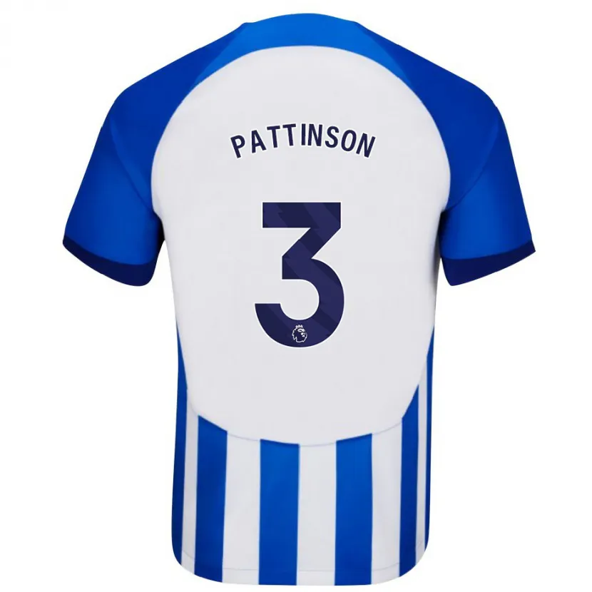 Danxen Niño Camiseta Poppy Pattinson #3 Azul 1ª Equipación 2023/24 La Camisa