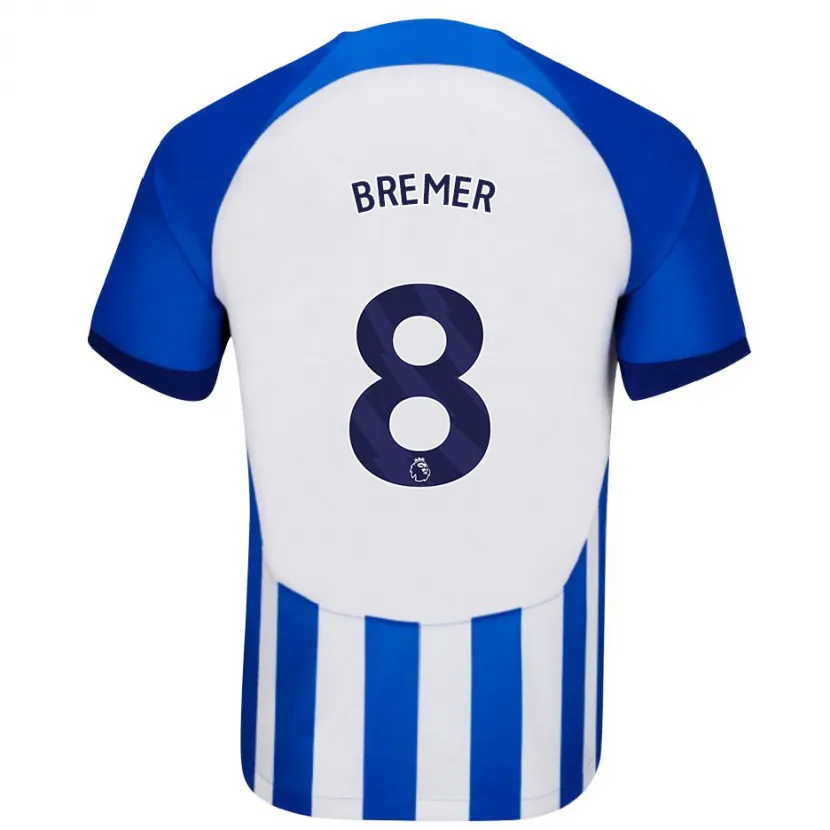 Danxen Niño Camiseta Pauline Bremer #8 Azul 1ª Equipación 2023/24 La Camisa