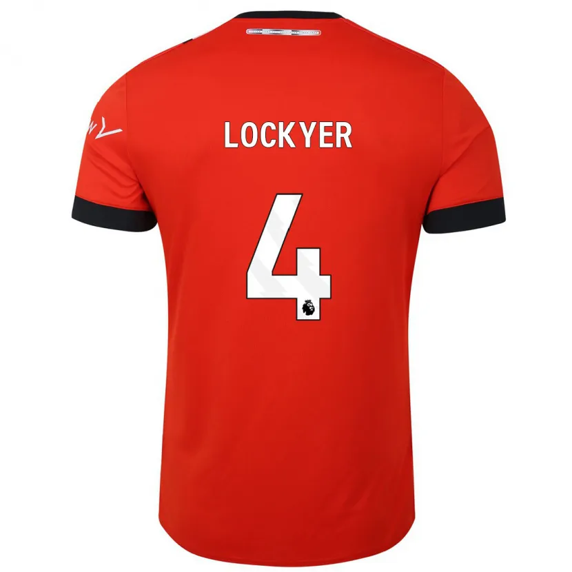 Danxen Niño Camiseta Tom Lockyer #4 Rojo 1ª Equipación 2023/24 La Camisa