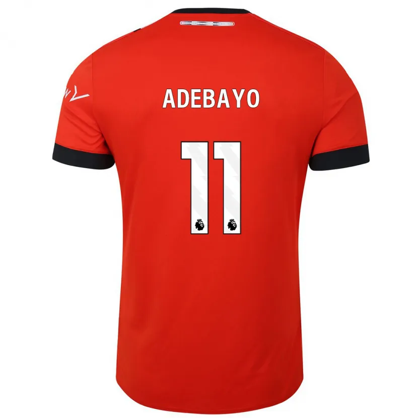 Danxen Niño Camiseta Elijah Adebayo #11 Rojo 1ª Equipación 2023/24 La Camisa