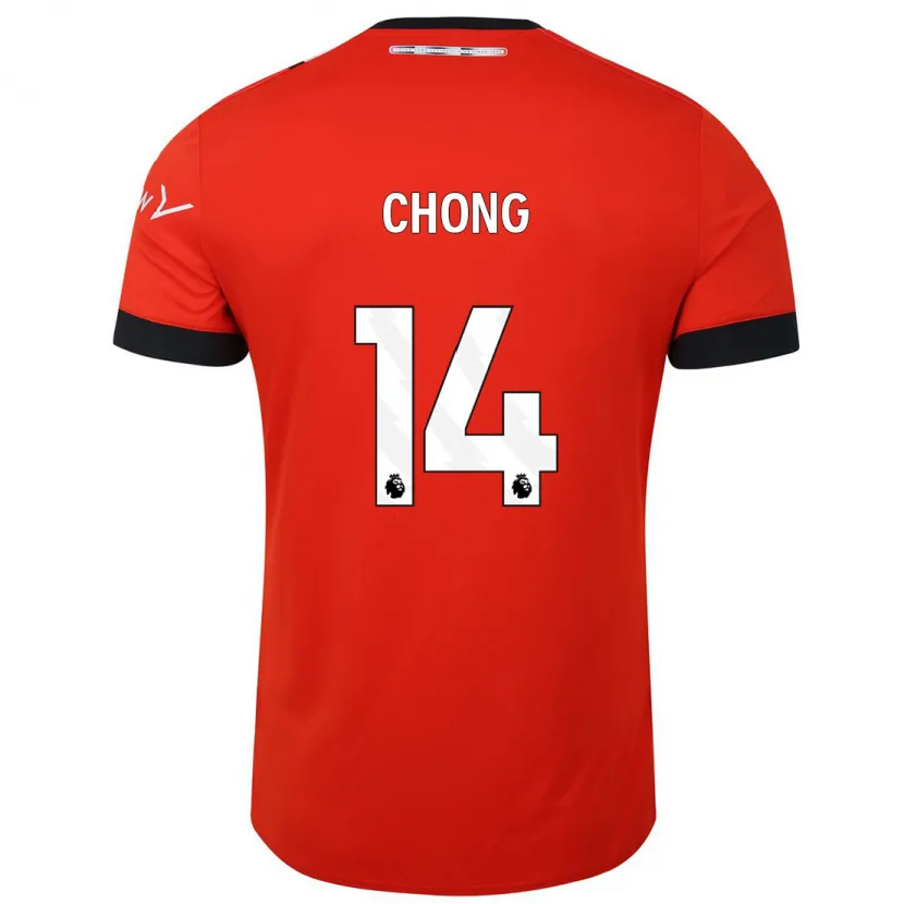 Danxen Niño Camiseta Tahith Chong #14 Rojo 1ª Equipación 2023/24 La Camisa