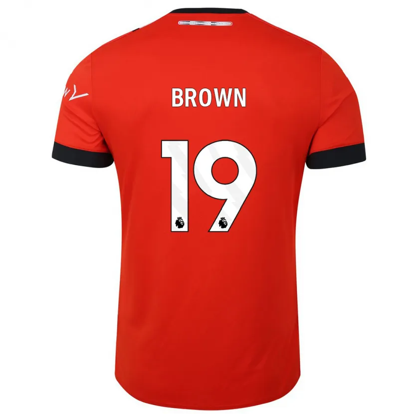 Danxen Niño Camiseta Jacob Brown #19 Rojo 1ª Equipación 2023/24 La Camisa