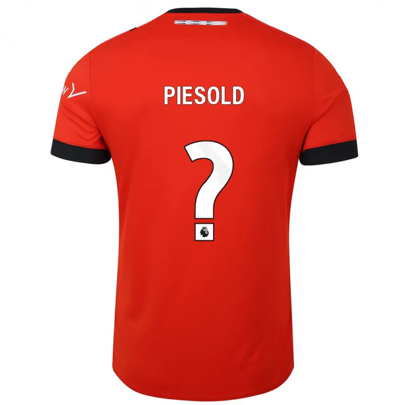 Danxen Niño Camiseta Axel Piesold #0 Rojo 1ª Equipación 2023/24 La Camisa