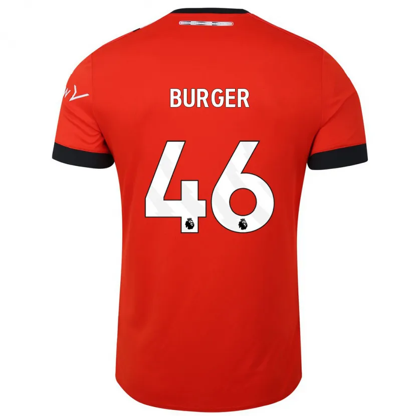 Danxen Niño Camiseta Jake Burger #46 Rojo 1ª Equipación 2023/24 La Camisa