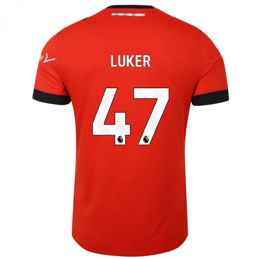 Danxen Niño Camiseta Jayden Luker #47 Rojo 1ª Equipación 2023/24 La Camisa