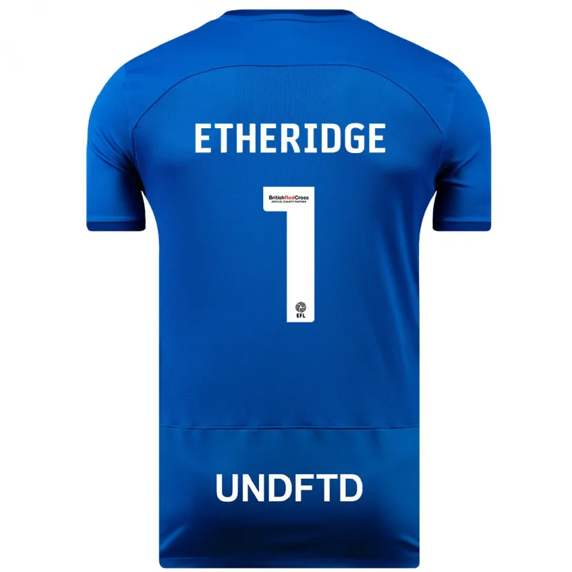 Danxen Niño Camiseta Neil Etheridge #1 Azul 1ª Equipación 2023/24 La Camisa