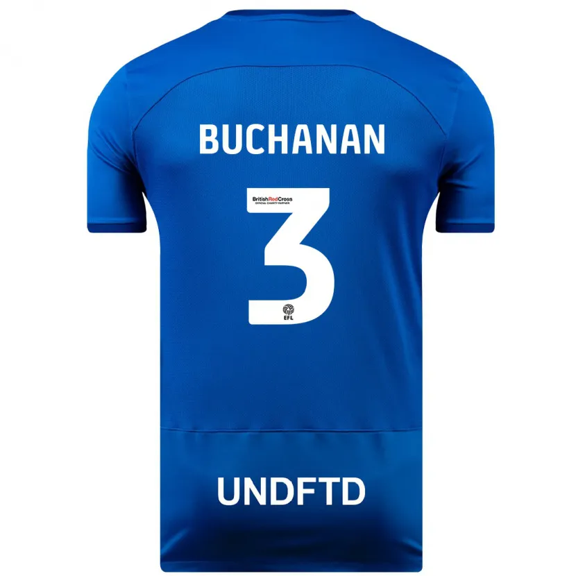 Danxen Niño Camiseta Lee Buchanan #3 Azul 1ª Equipación 2023/24 La Camisa