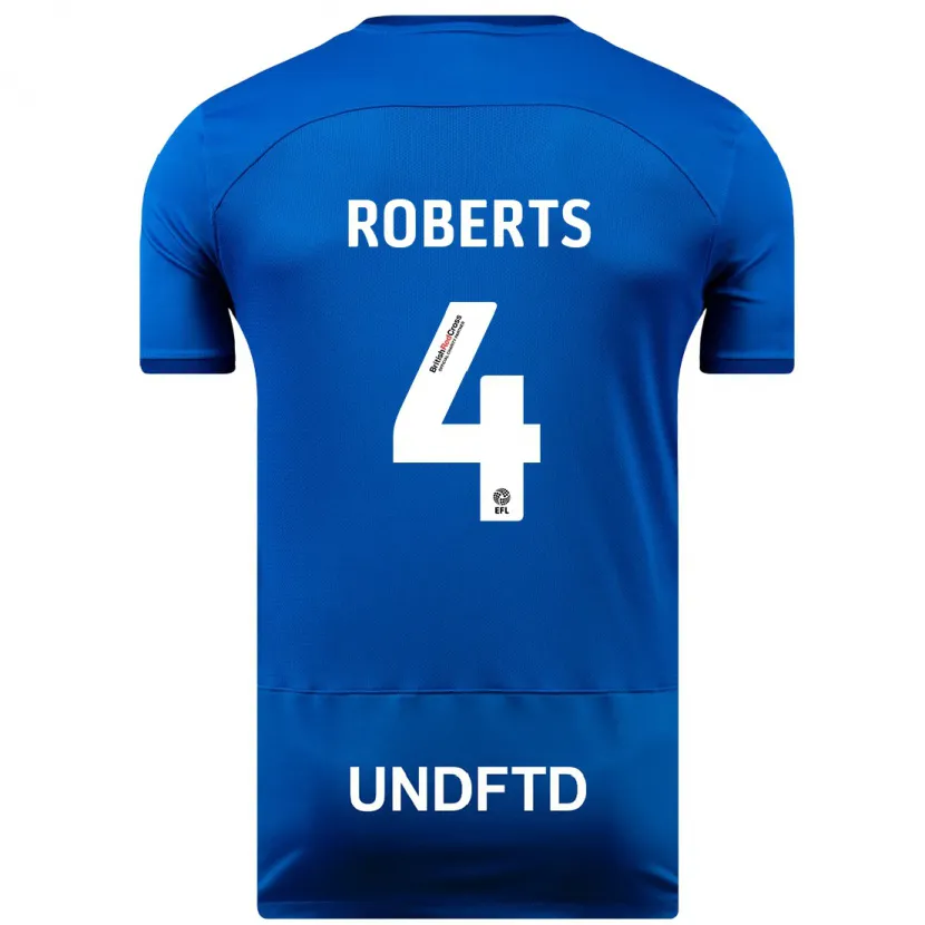 Danxen Niño Camiseta Marc Roberts #4 Azul 1ª Equipación 2023/24 La Camisa