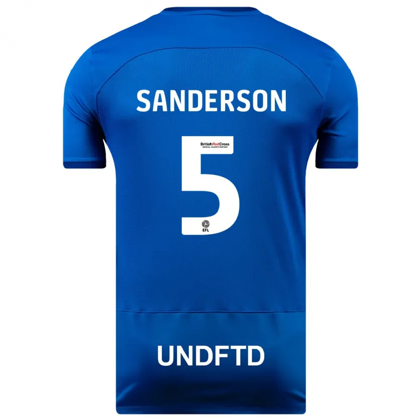 Danxen Niño Camiseta Dion Sanderson #5 Azul 1ª Equipación 2023/24 La Camisa