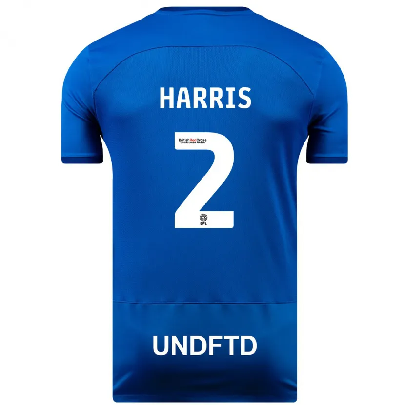 Danxen Niño Camiseta Martha Harris #2 Azul 1ª Equipación 2023/24 La Camisa