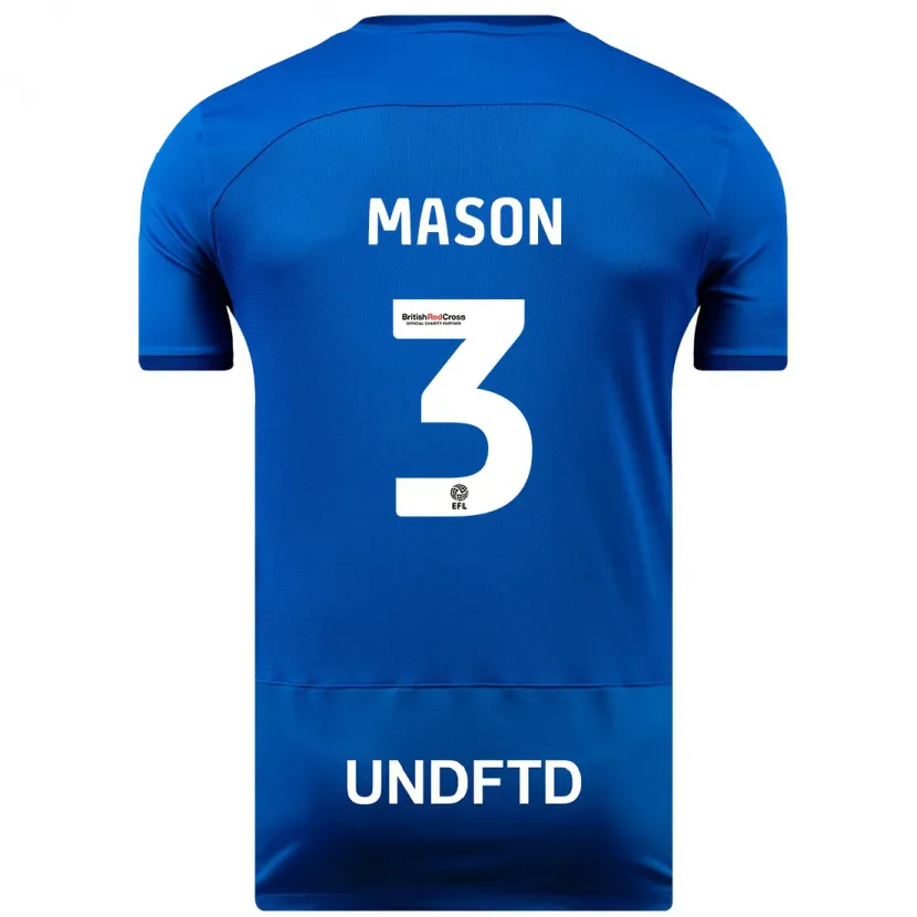 Danxen Niño Camiseta Ellie Mason #3 Azul 1ª Equipación 2023/24 La Camisa