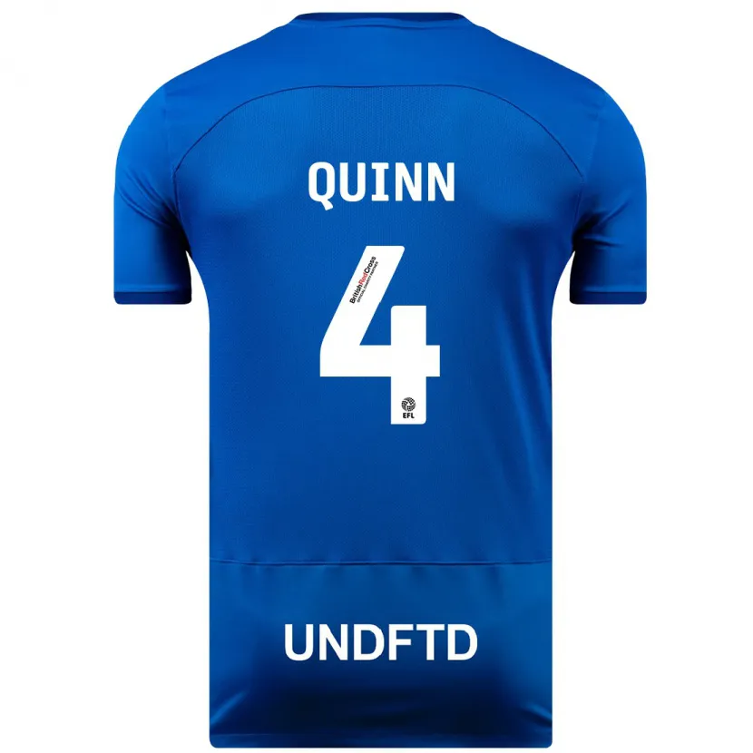 Danxen Niño Camiseta Louise Catherine Quinn #4 Azul 1ª Equipación 2023/24 La Camisa