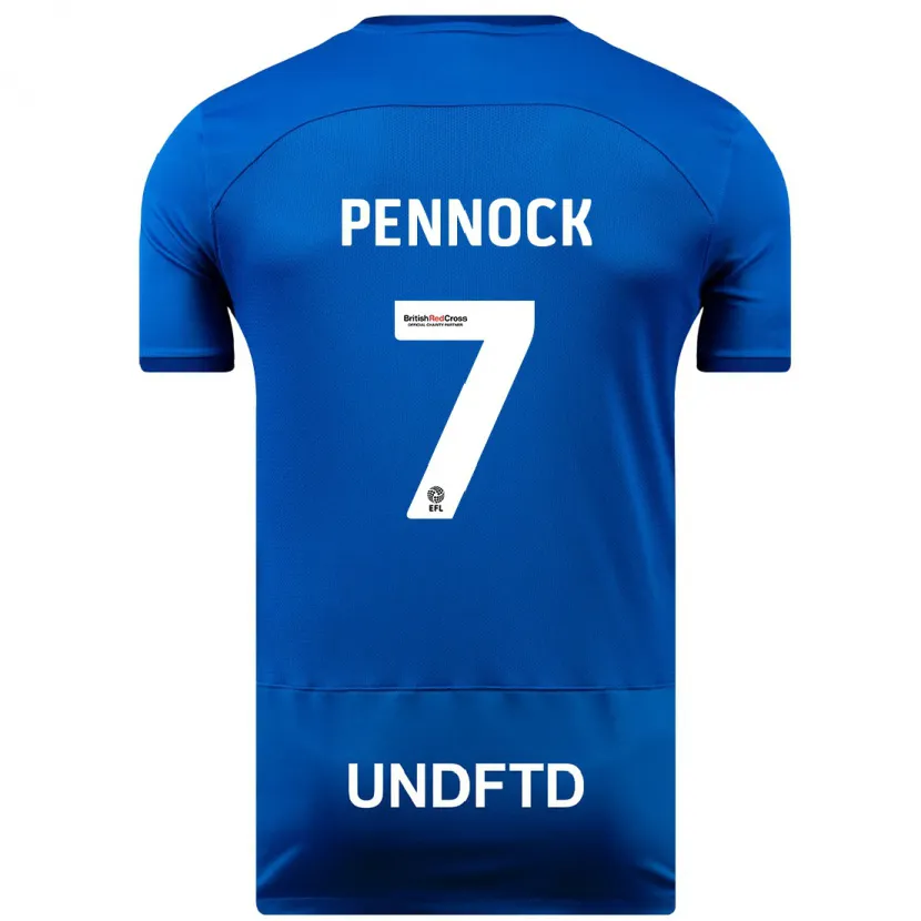 Danxen Niño Camiseta Jade Pennock #7 Azul 1ª Equipación 2023/24 La Camisa