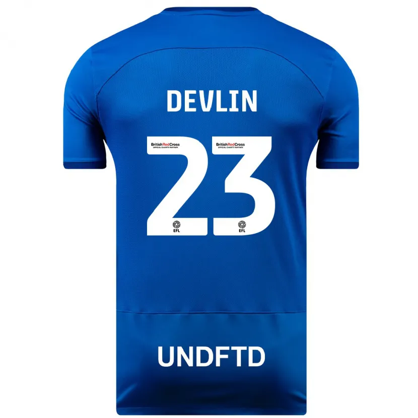 Danxen Niño Camiseta Charlotte Devlin #23 Azul 1ª Equipación 2023/24 La Camisa