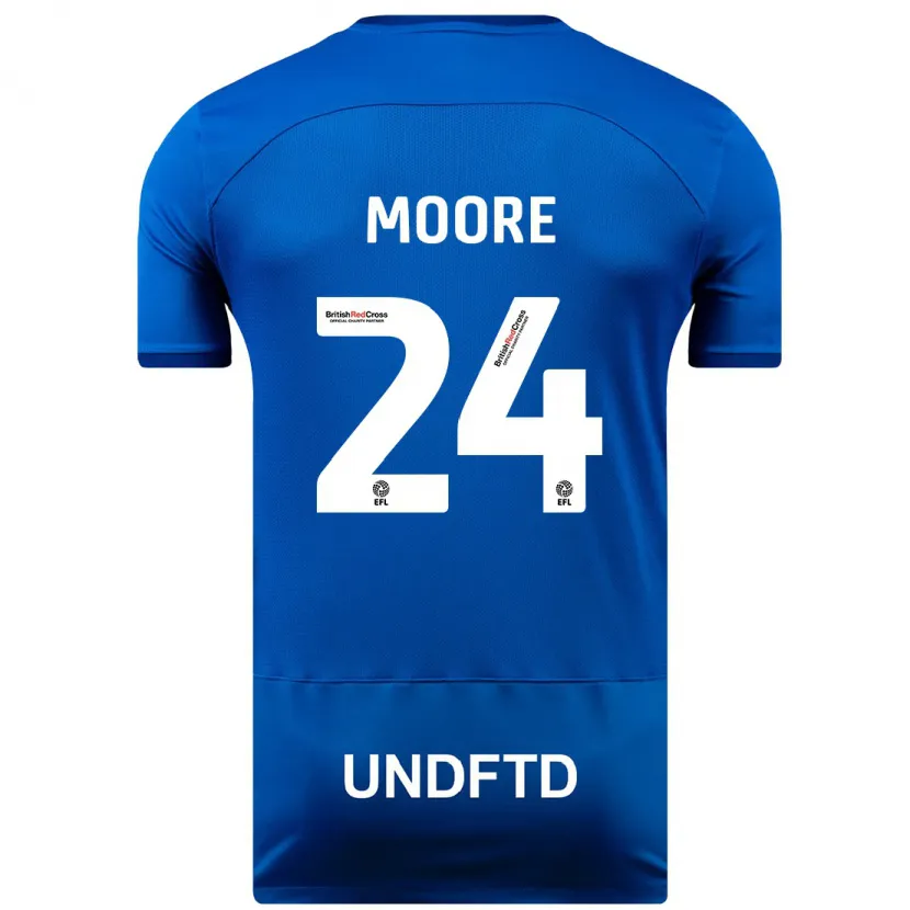 Danxen Niño Camiseta Jade Ellis Moore #24 Azul 1ª Equipación 2023/24 La Camisa