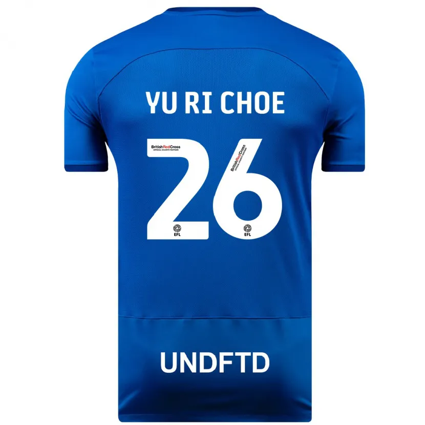 Danxen Niño Camiseta Yu-Ri Choe #26 Azul 1ª Equipación 2023/24 La Camisa