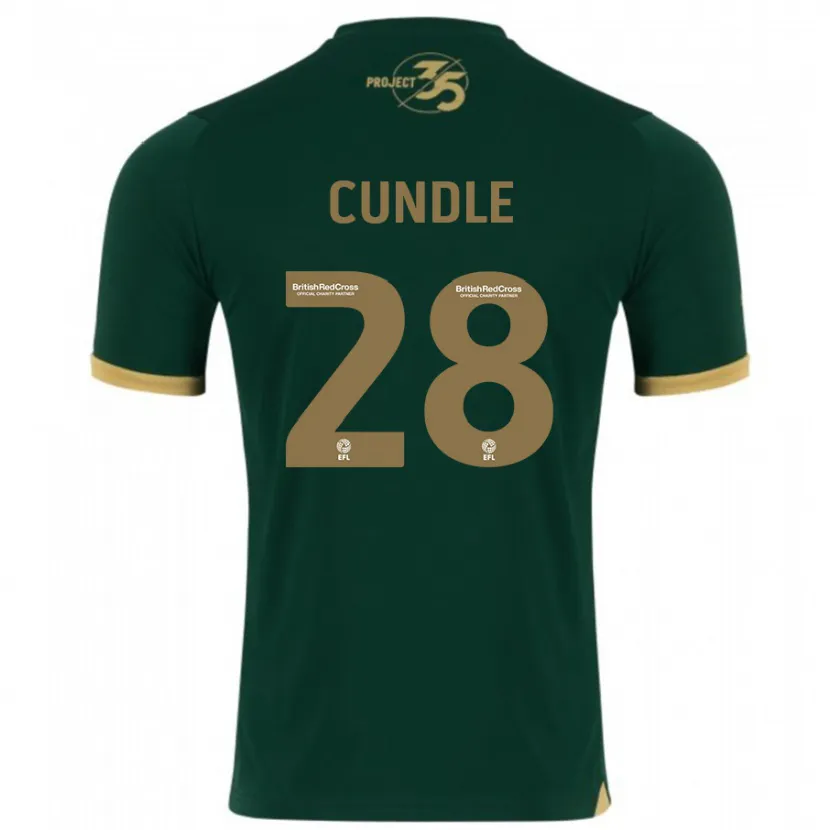 Danxen Niño Camiseta Luke Cundle #28 Verde 1ª Equipación 2023/24 La Camisa