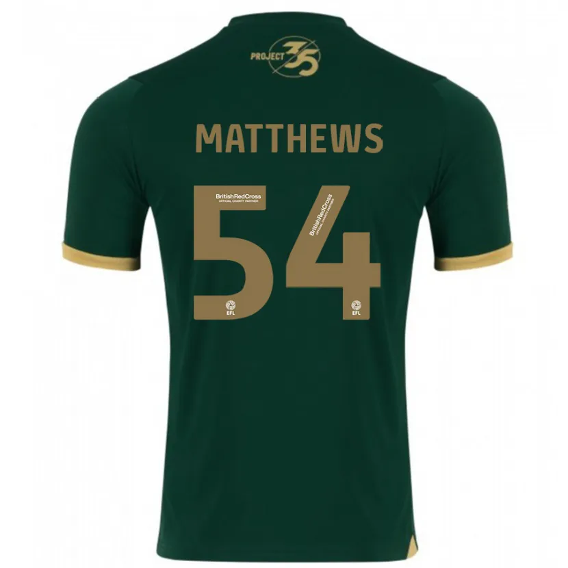 Danxen Niño Camiseta Jack Matthews #54 Verde 1ª Equipación 2023/24 La Camisa