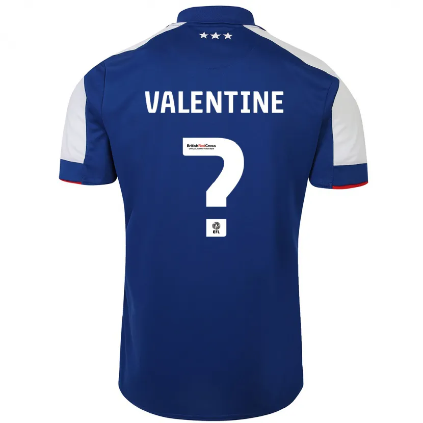 Danxen Niño Camiseta Nico Valentine #0 Azul 1ª Equipación 2023/24 La Camisa