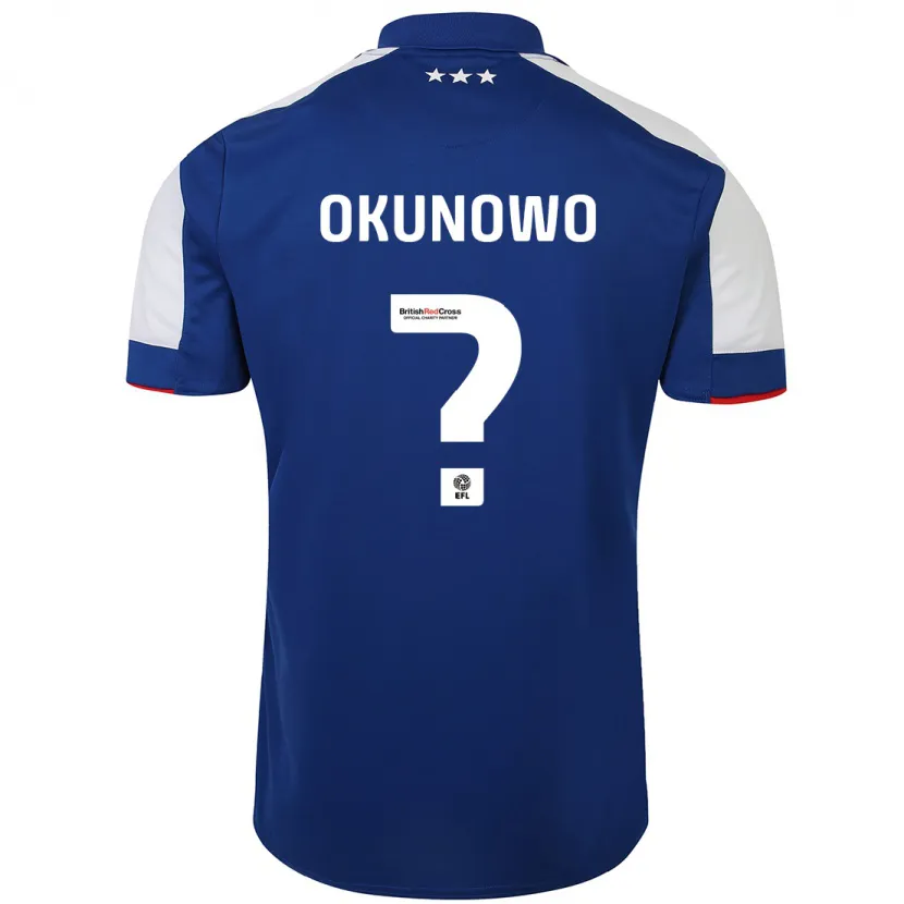 Danxen Niño Camiseta Emmanuel Okunowo #0 Azul 1ª Equipación 2023/24 La Camisa