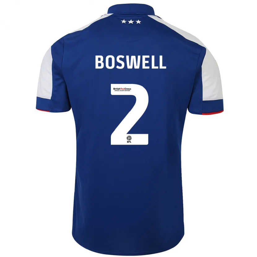 Danxen Niño Camiseta Maria Boswell #2 Azul 1ª Equipación 2023/24 La Camisa