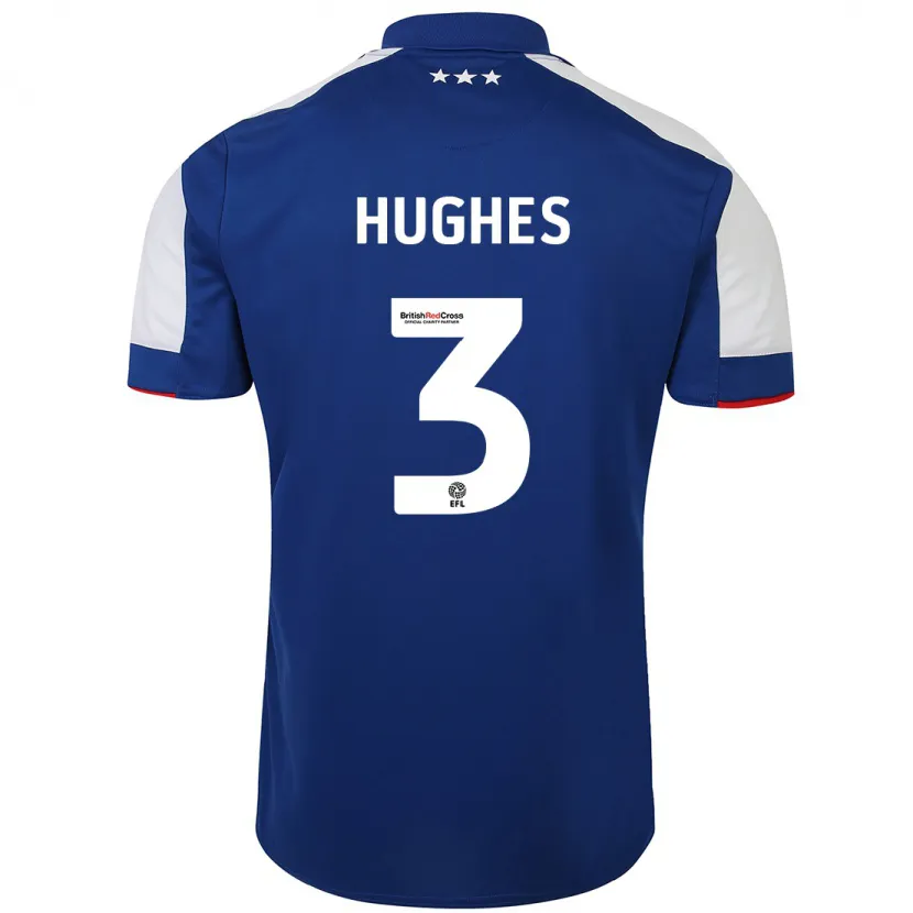 Danxen Niño Camiseta Summer Hughes #3 Azul 1ª Equipación 2023/24 La Camisa