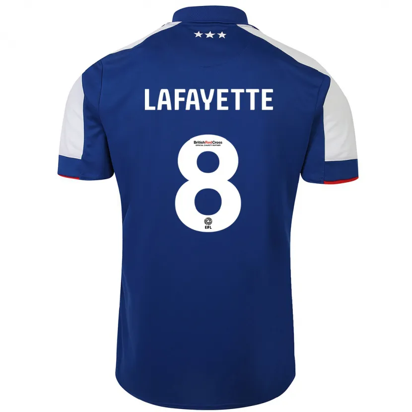 Danxen Niño Camiseta Abbie Lafayette #8 Azul 1ª Equipación 2023/24 La Camisa