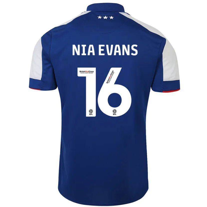 Danxen Niño Camiseta Nia Evans #16 Azul 1ª Equipación 2023/24 La Camisa