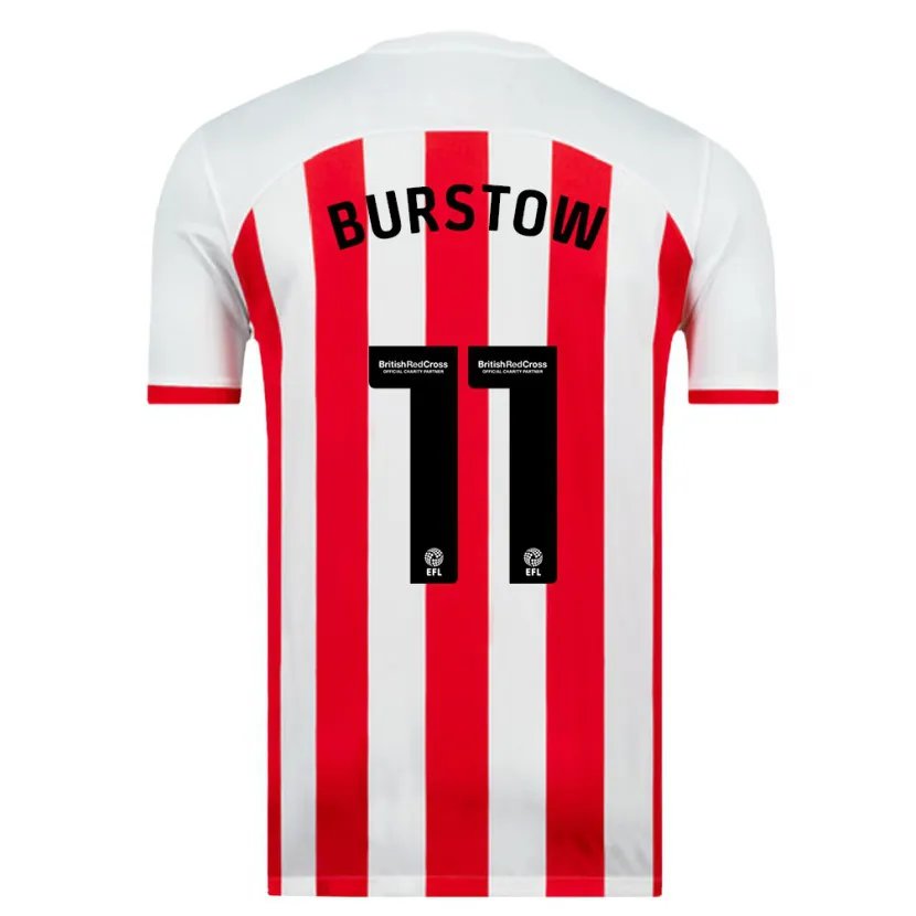 Danxen Niño Camiseta Mason Burstow #11 Blanco 1ª Equipación 2023/24 La Camisa