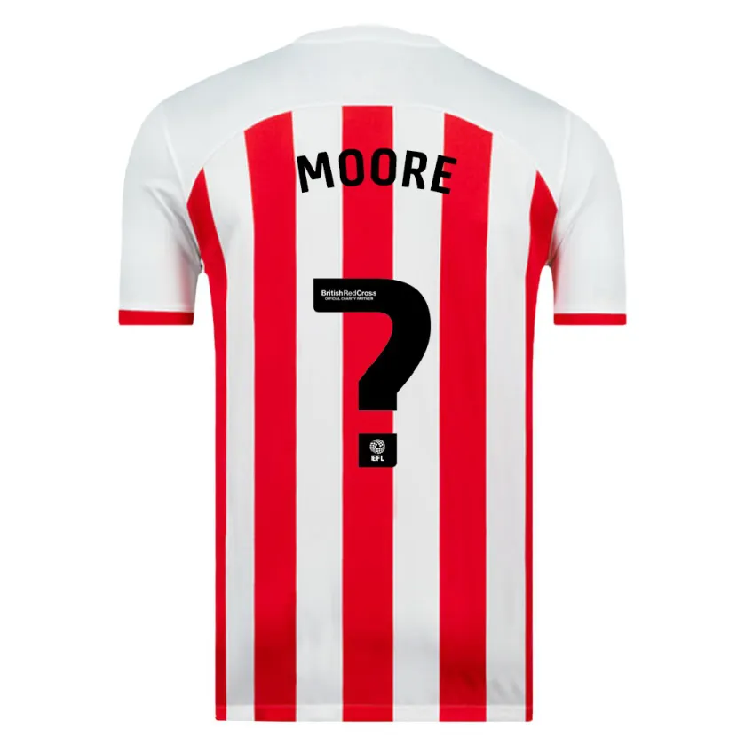 Danxen Niño Camiseta Ethan Moore #0 Blanco 1ª Equipación 2023/24 La Camisa