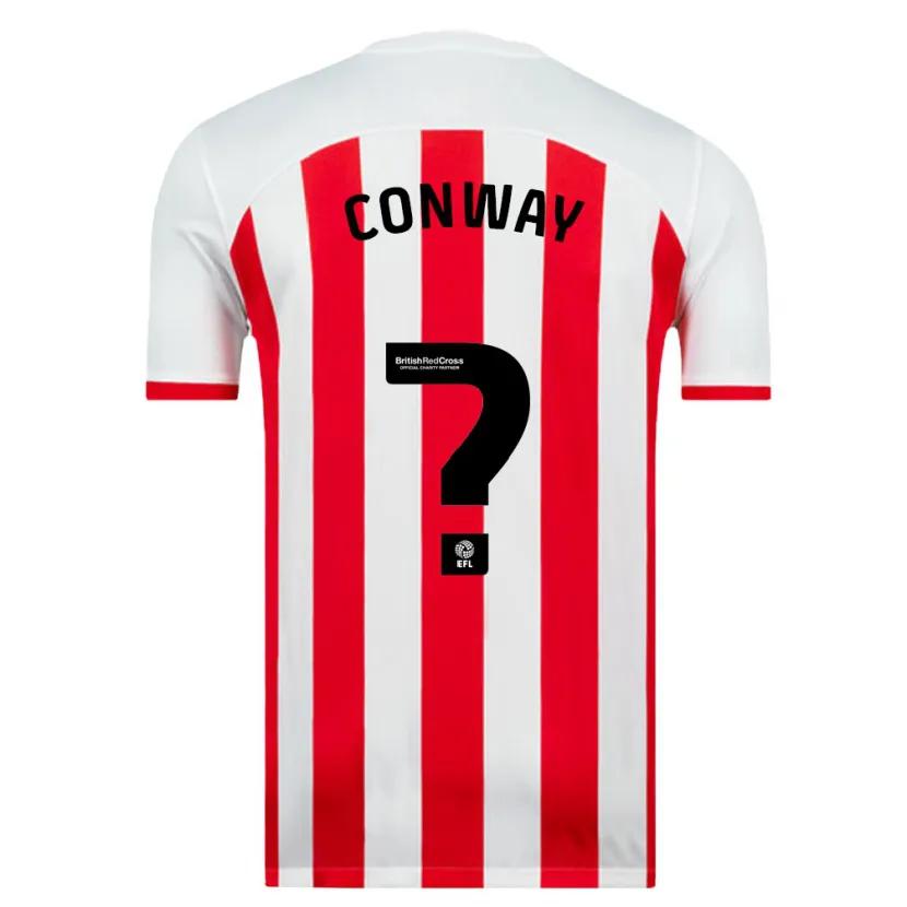 Danxen Niño Camiseta Monty Conway #0 Blanco 1ª Equipación 2023/24 La Camisa