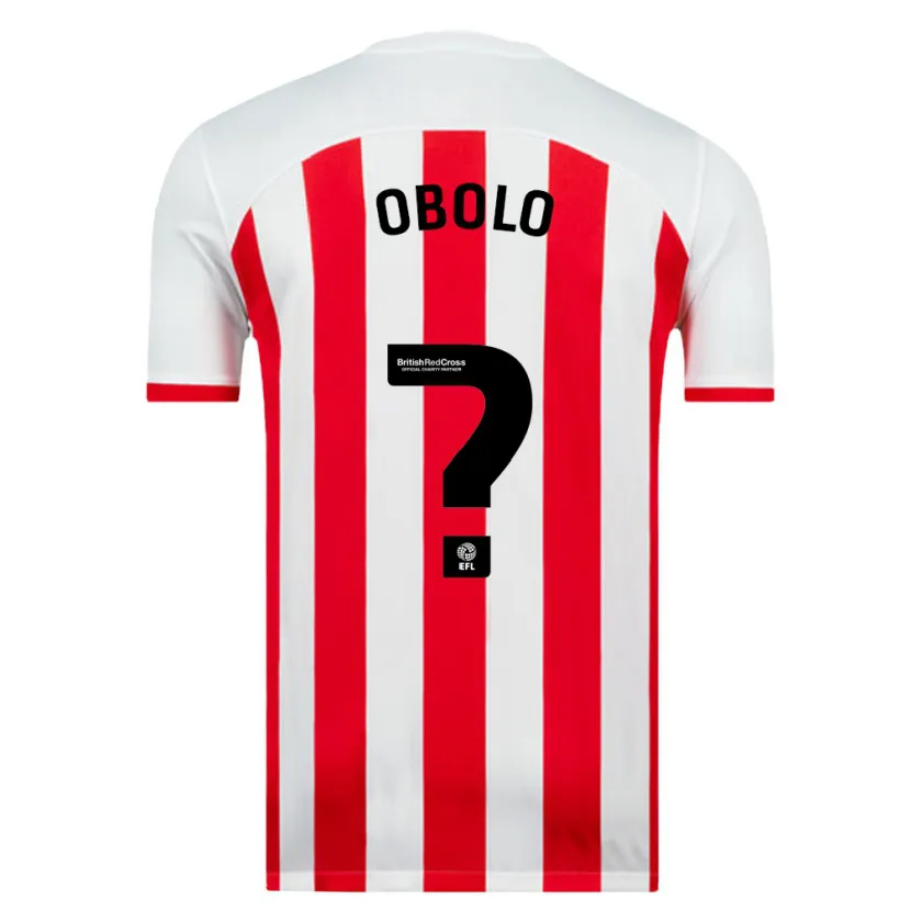 Danxen Niño Camiseta Daniel Obolo #0 Blanco 1ª Equipación 2023/24 La Camisa