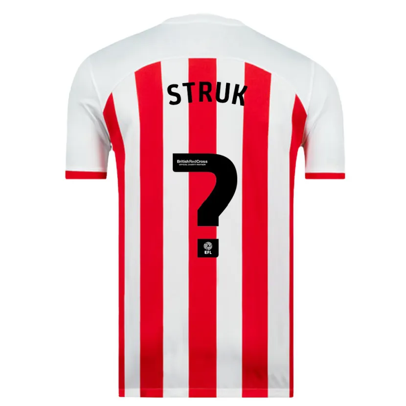 Danxen Niño Camiseta Ivan Struk #0 Blanco 1ª Equipación 2023/24 La Camisa